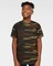 Youth Camouflage Crewneck Short Sleeve T-Shirt for School & Active Play Wear